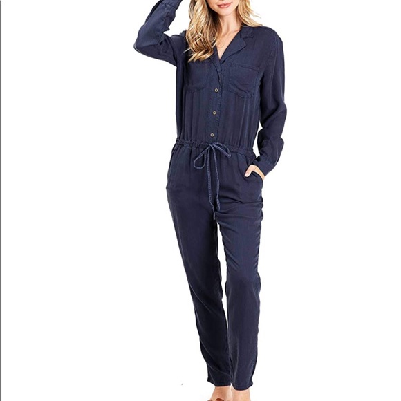 Sneak Peek Pants - Sneak Peek Blue Jumpsuit L